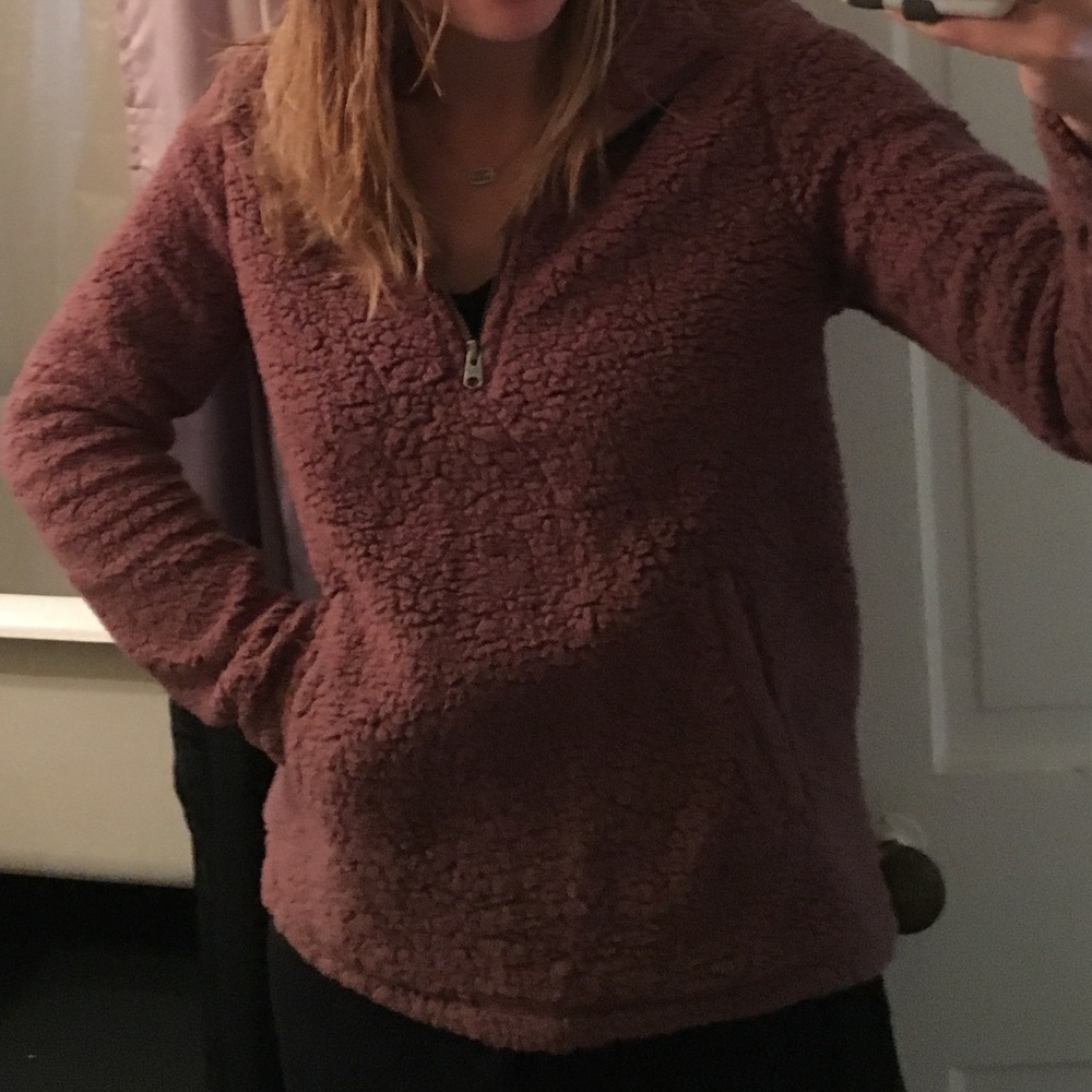 Abercrombie & Fitch Sherpa Fleece Pullover